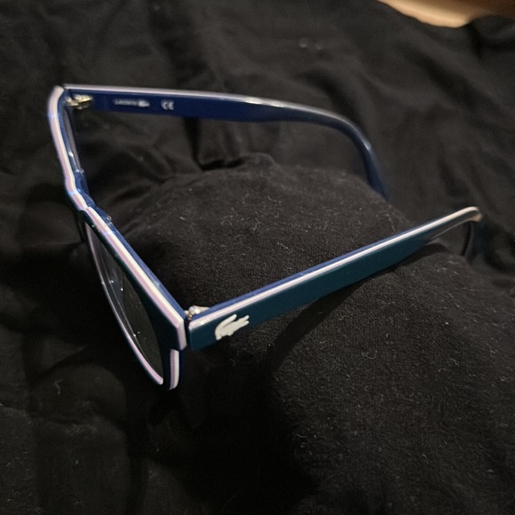 Lacoste (frames) only blue white trim pink white alligator temples - Picture 4 of 4